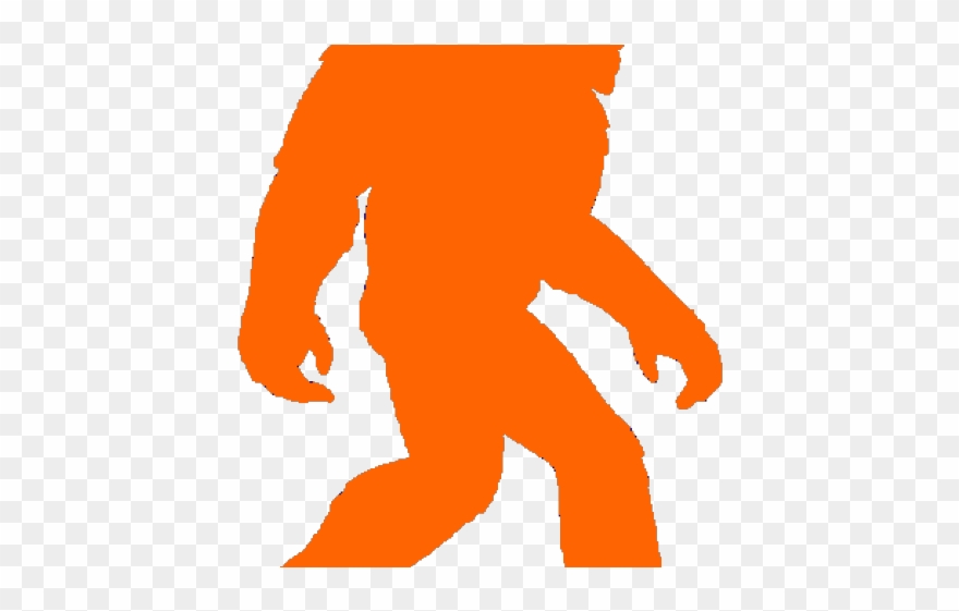 Bigfoot Clipart Orange - Png Download