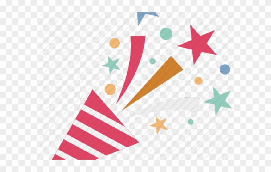 Confetti Clipart Party Horn - Png Download