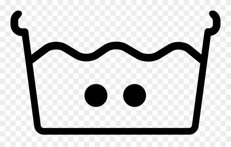 Washing Options Symbol Of A Container With Water And Clipart