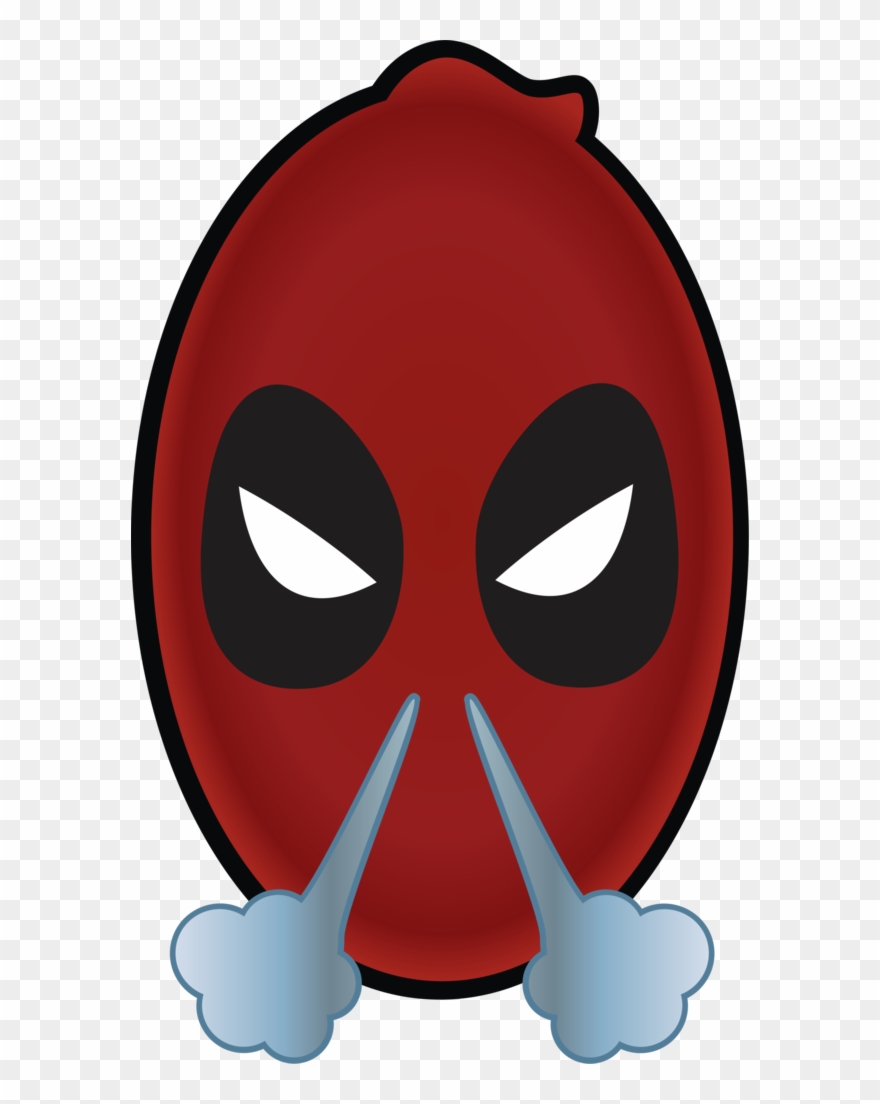 Deadpool Face Clipart - Png Download