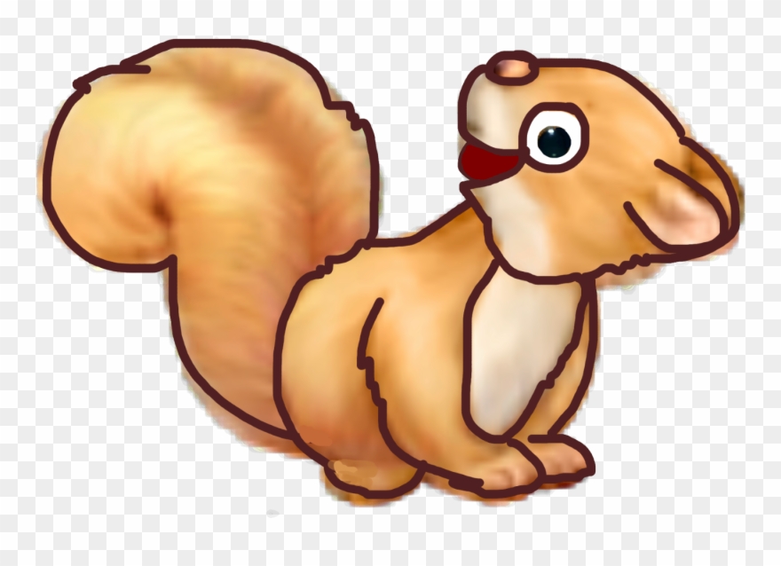 Squirrel Sticker Clipart