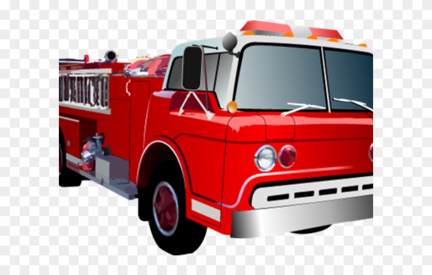 Fire Truck Clipart Transparent Background - Png Download