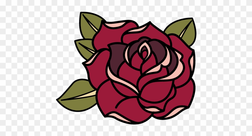 Colour Single Rose Clipart