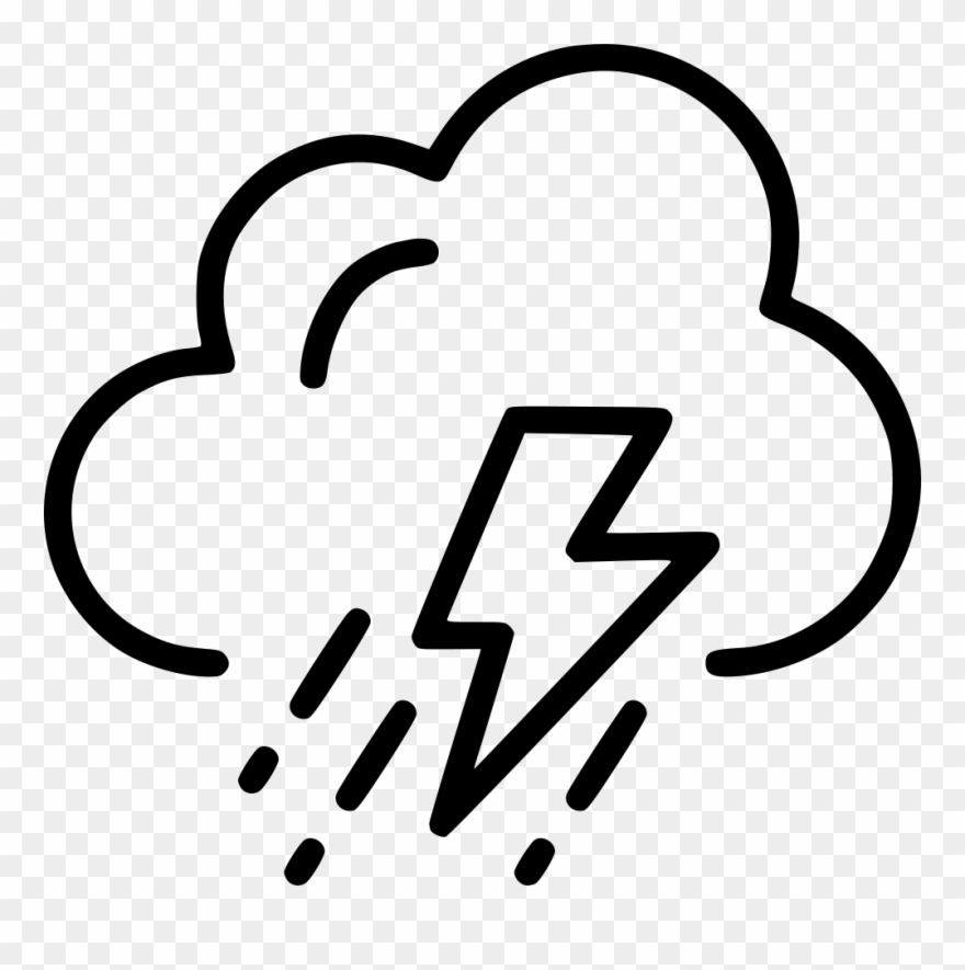 Cloud Lightening Rain Storm Comments Clipart