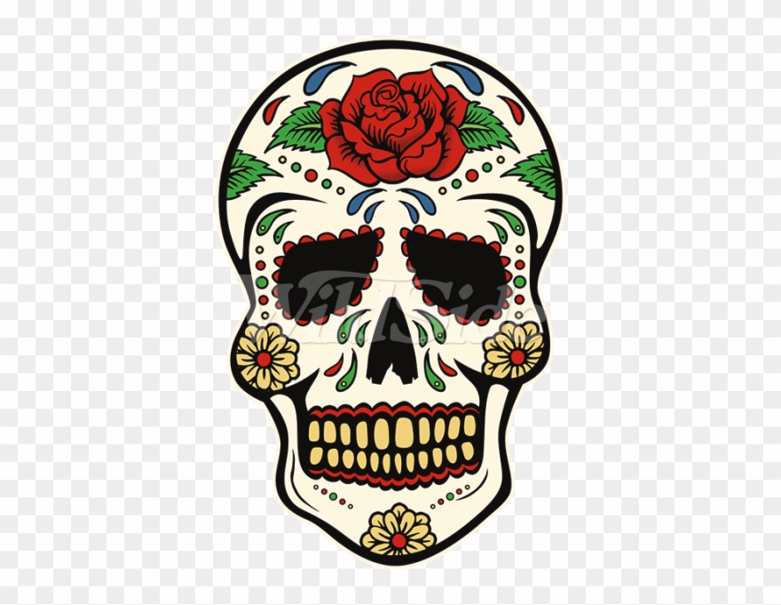 Dia De Los Muertos Clipart Rose - Png Download