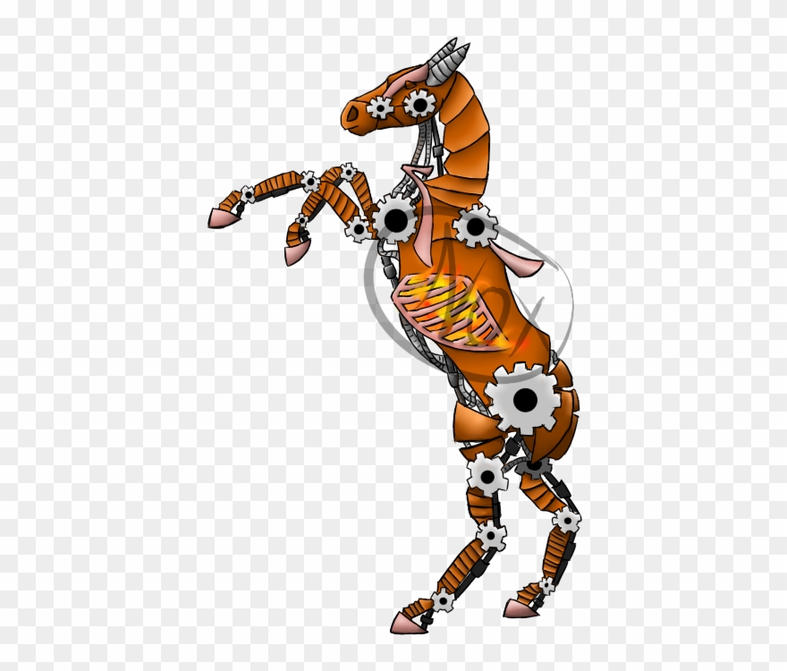 Steampunk Horse Update Clipart