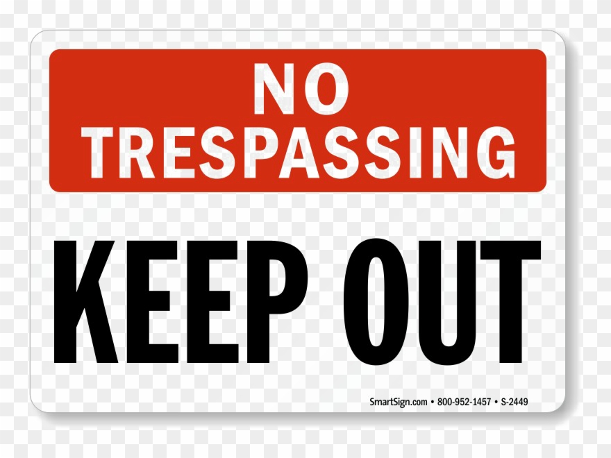 No Trespassing Sign Png Hd Clipart