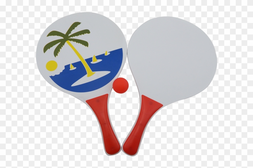 New Design Wooden Beach Tennis Racket For Beach Game Clipart