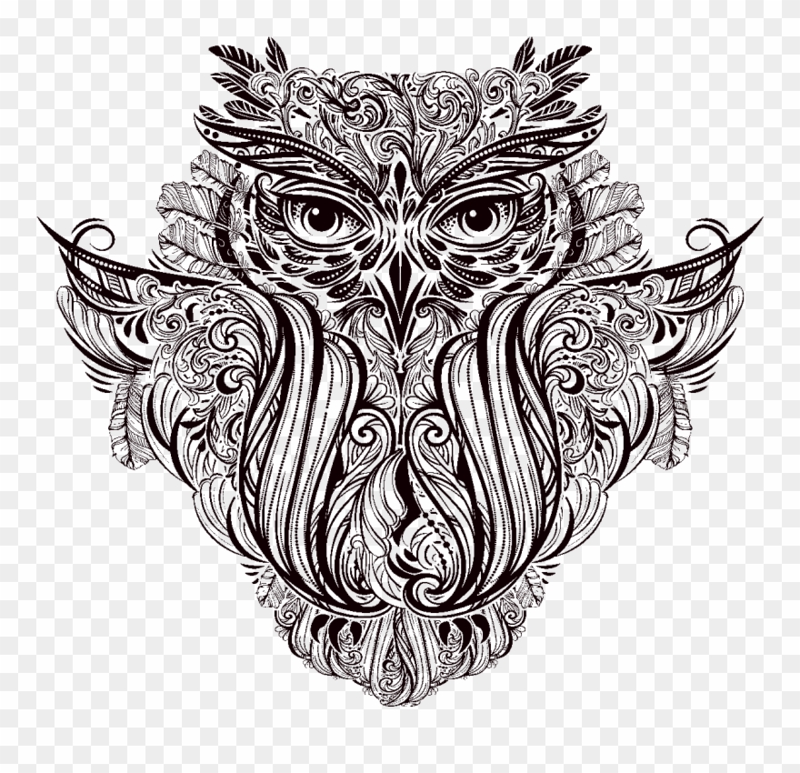 Sticker Boheme Hibou Ambiance Sticker Col Inc Sand Clipart