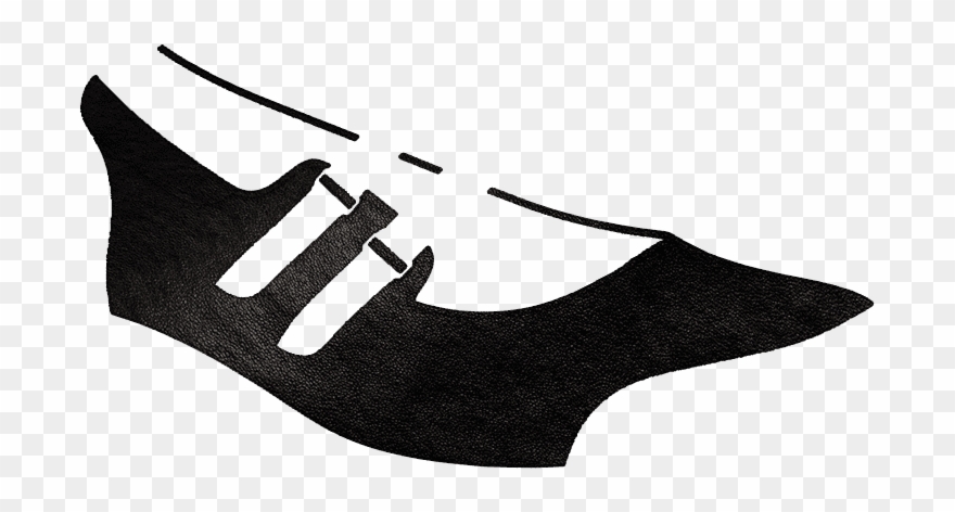 X852 Black Stretch Leather Clipart