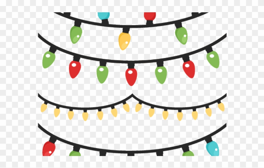 Christmas Lights Clipart Row - Png Download