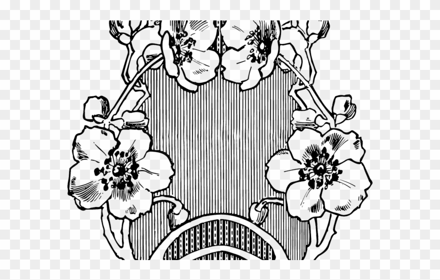 Drawn Painting Art Nouveau Clipart