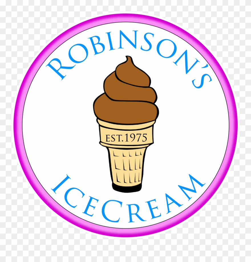 Script Style Ice Cream Logo Clipart