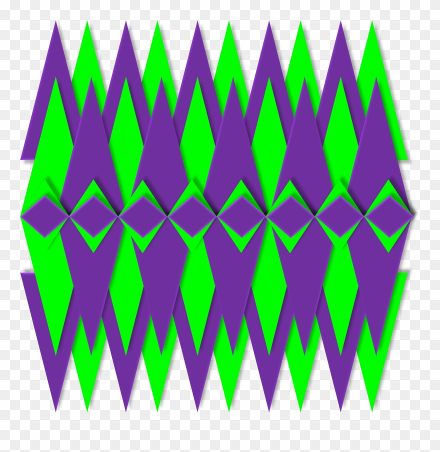 Geometric Graphic 3d Violet Lime 821916 Clipart