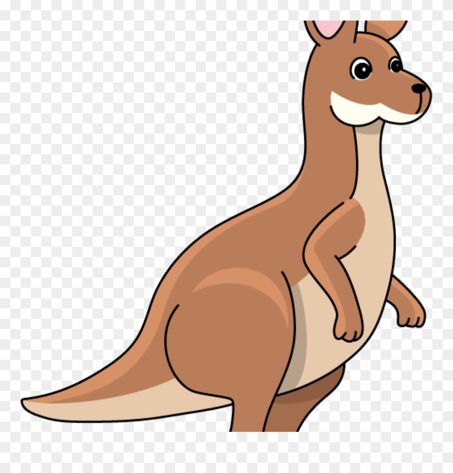 Kangaroo Clipart Easy - Png Download