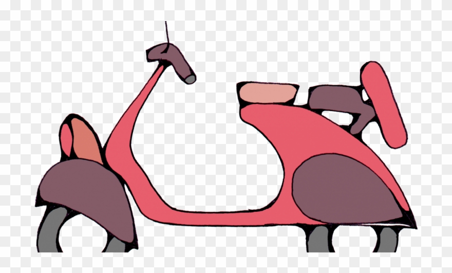Antique Scooter Clipart