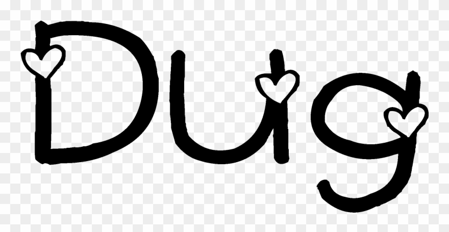 Dug Cute Hearts Shirts Clipart
