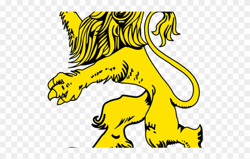 White Lion Clipart Medieval - Png Download