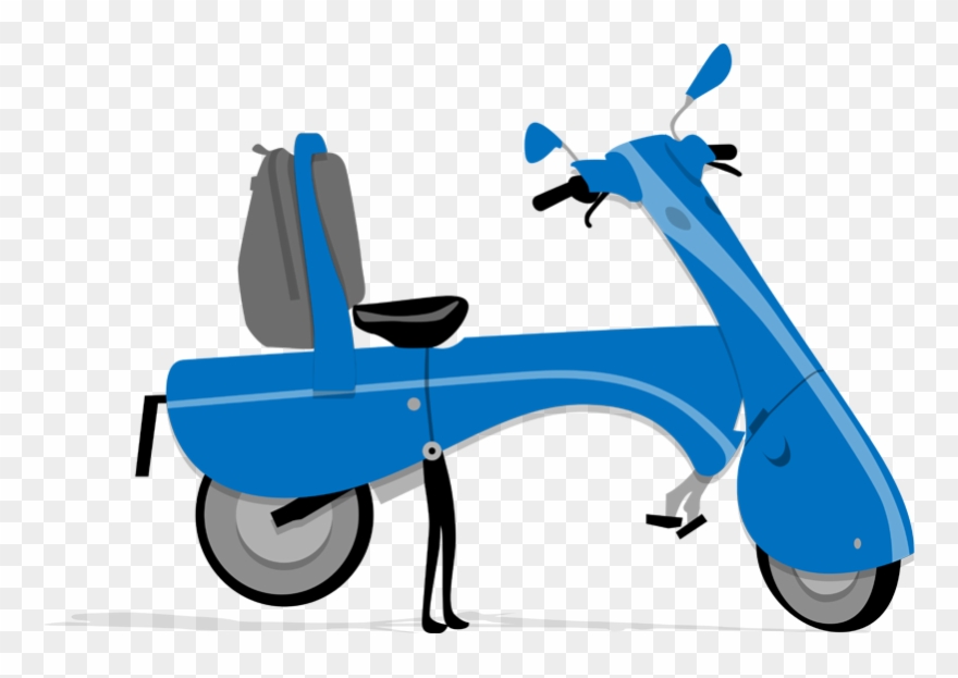 Moveo Is The First Foldable Electric Scooter Light Clipart