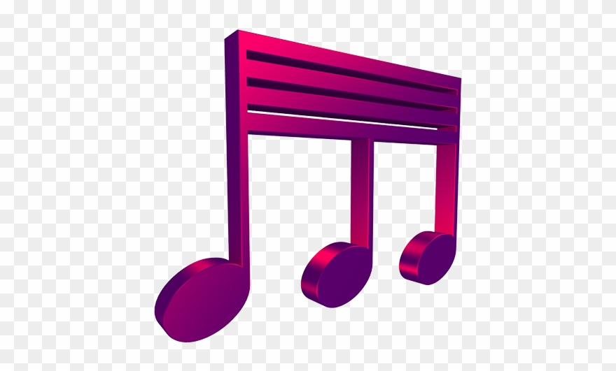 3d Musical Notes Symbols Clipart