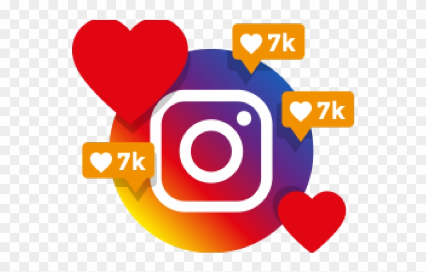 Instagram Clipart Red Heart - Png Download