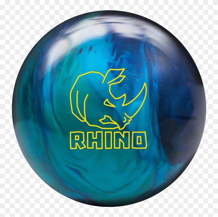 Brunswick Rhino Cobalt/aqua/teal Bowling Ball Clipart