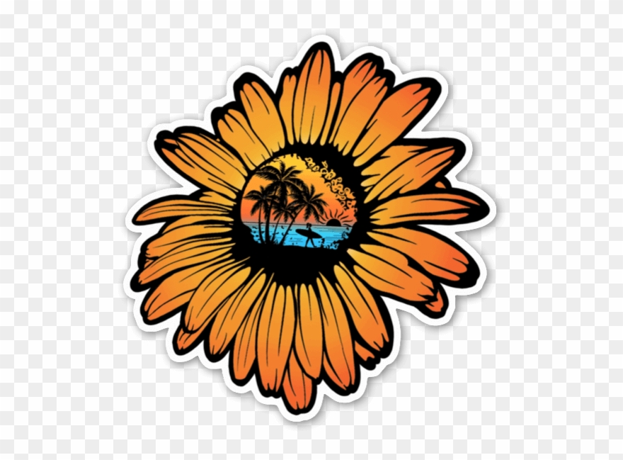 Sunflower Surf Clipart