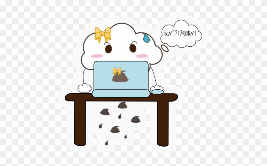 Multiple Variety Of Shit Storm Stickers Clipart