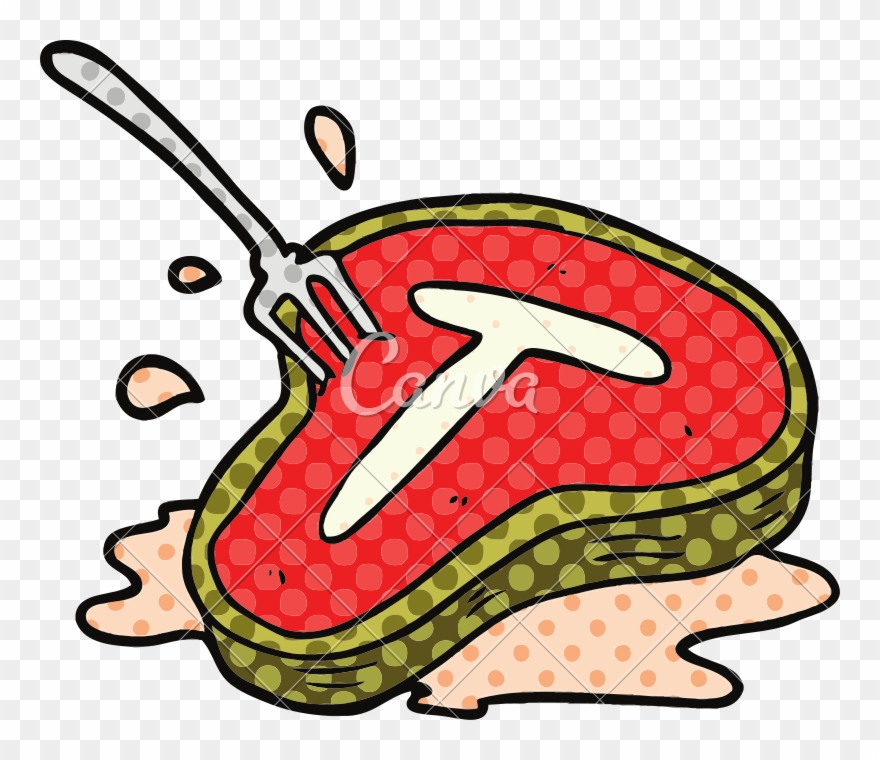 Drawn Pie Cartoon Steak Clipart