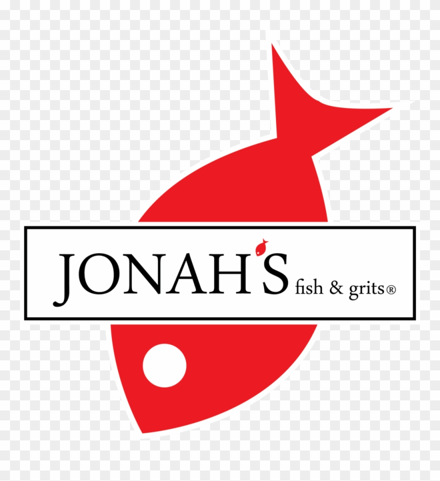 Jonah's Fish & Grits Picture Black And White Clipart
