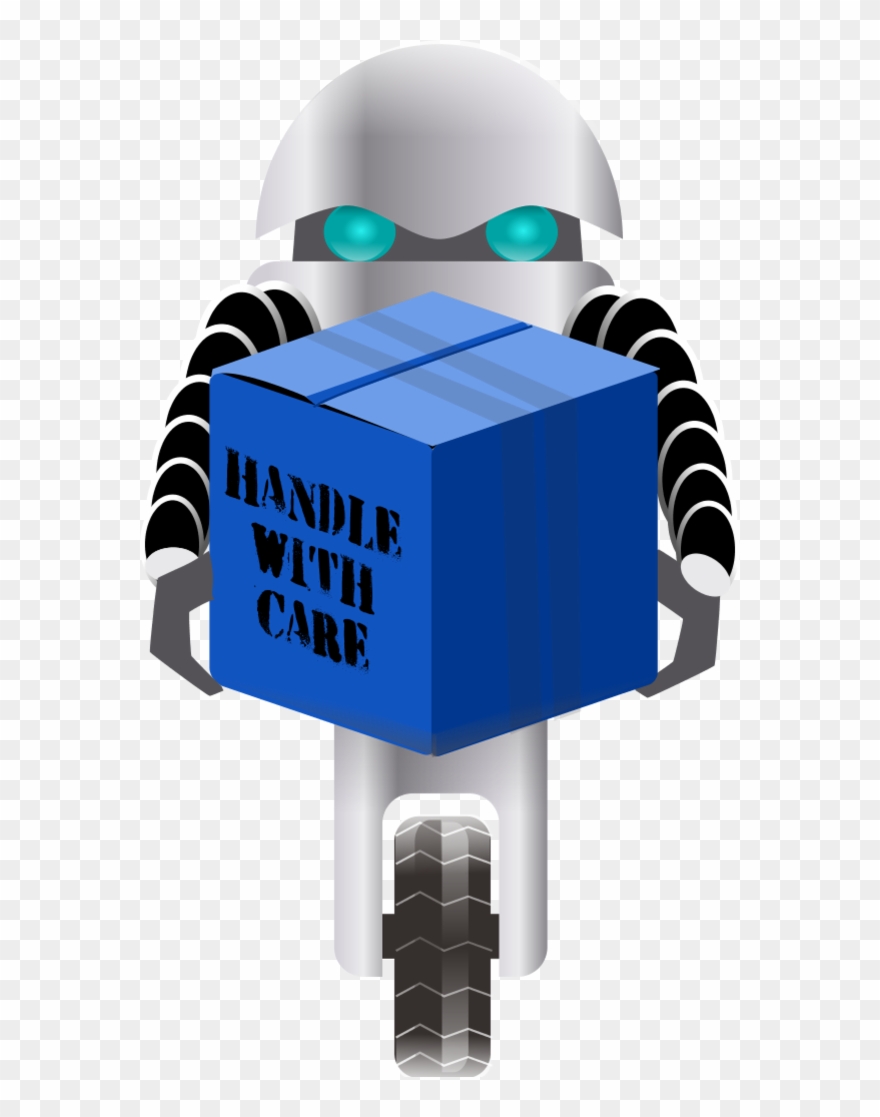 Robot Carrying Things 1 Vector Clip Art Clipart - Png Download