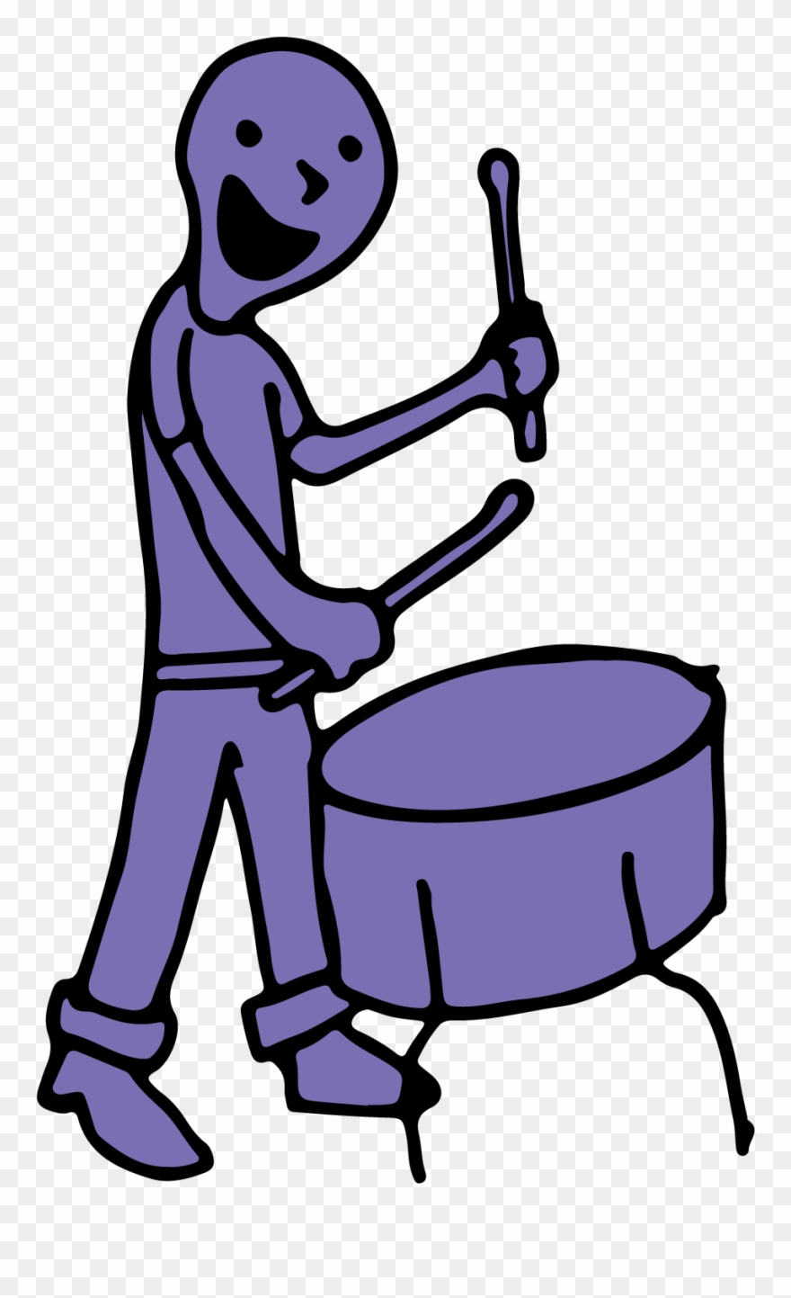 Drummer Guy-01 Clipart