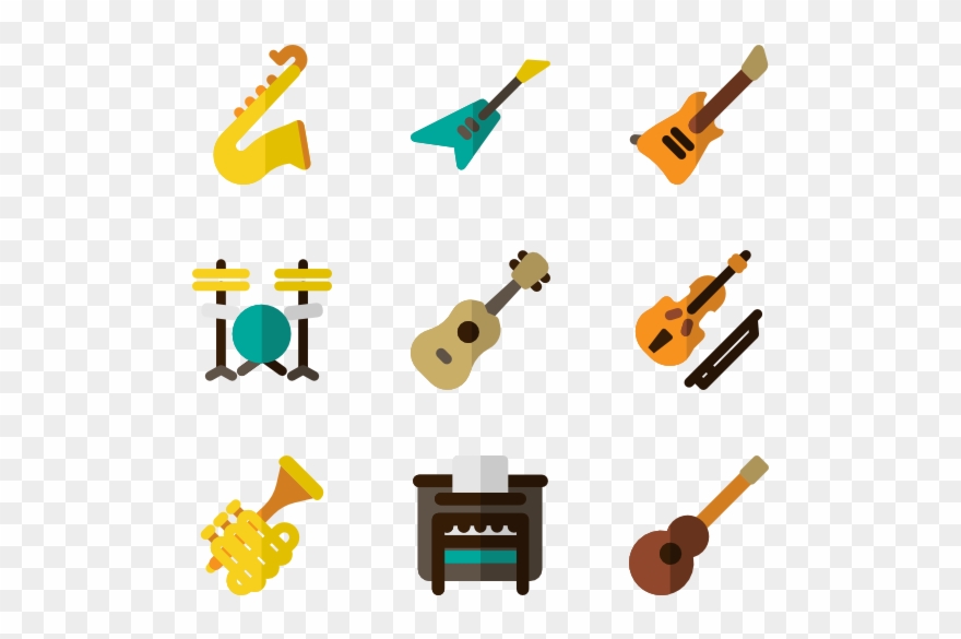 Musical Instrument Icons 2,752 Vector Icons Clipart