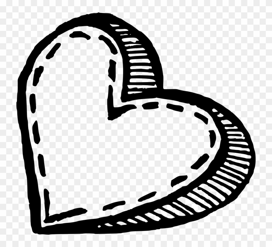 Heart Pictures Clipart Hand Drawn - Png Download