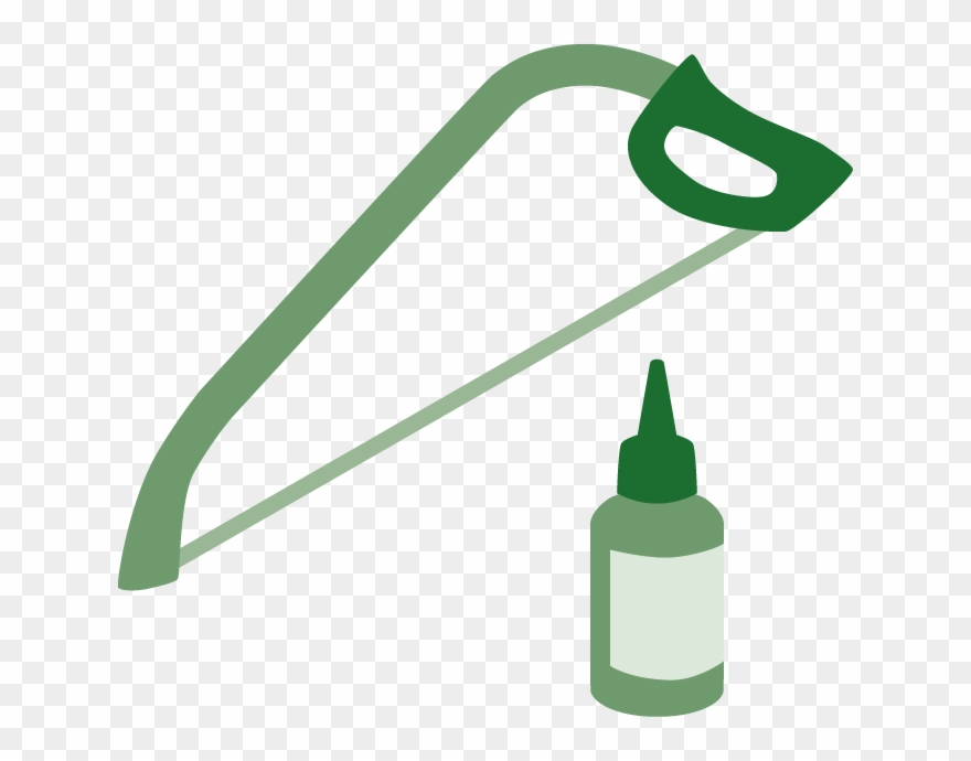 Illustration Of Saw And Paint Clipart