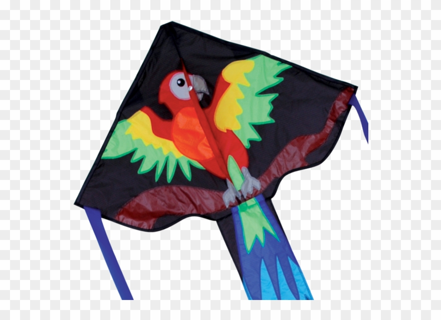 33" Happy Parrot Easy Flyer Kite Clipart
