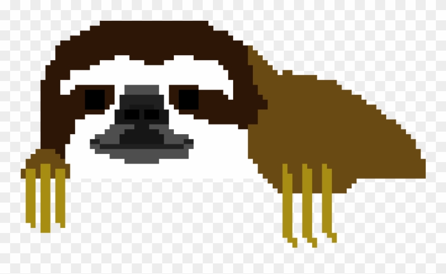 Pixel Sloth Clipart