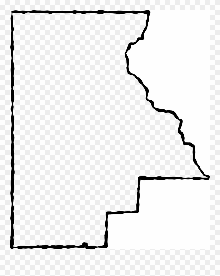 A Map Of Highlands With A Black Squiggle Outline Clipart