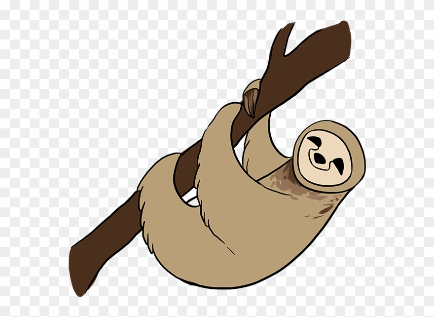 How To Draw Sloth Clipart