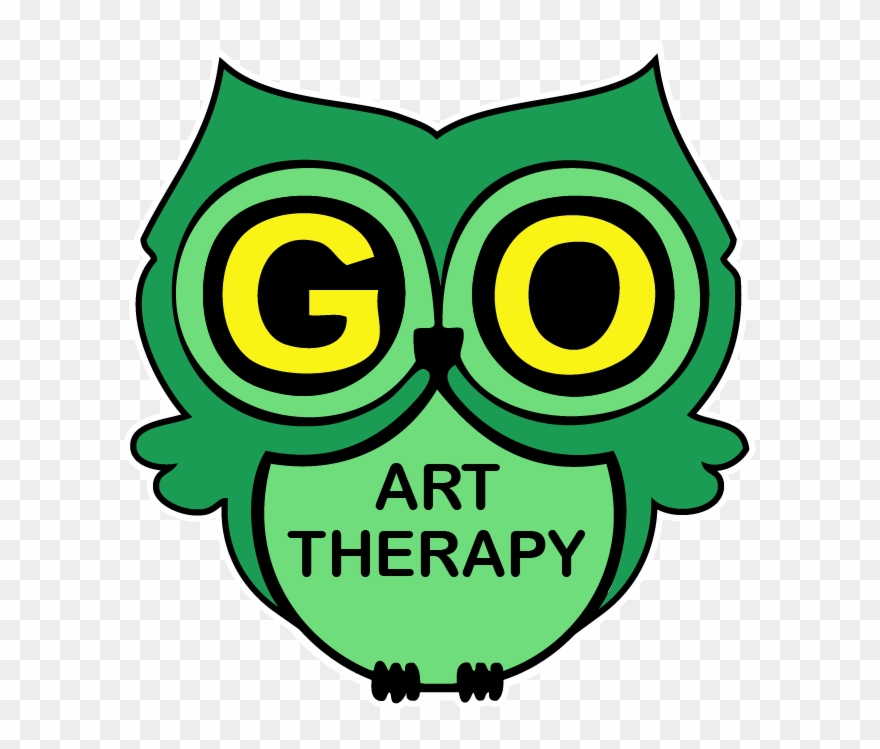 Green Owl Art Therapy Logo Clipart