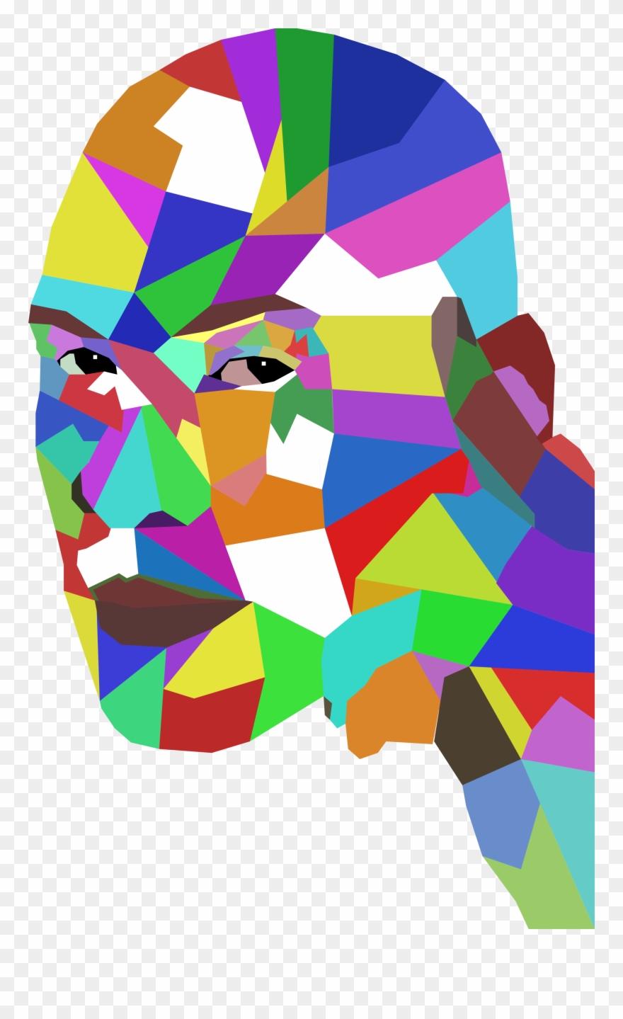 This Is A Geometric Wpap Vector Portrait Of Michael Clipart