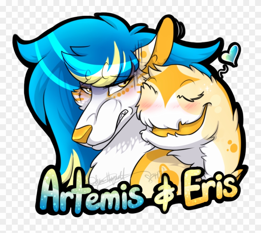 Artemis & Eris Badge Clipart