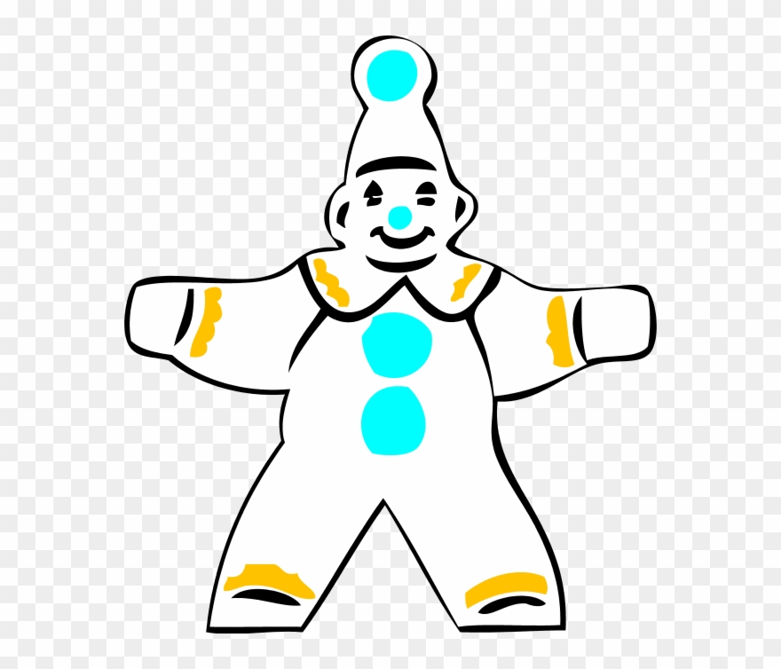 Simple Clown Figure Vector Clip Art - Png Download