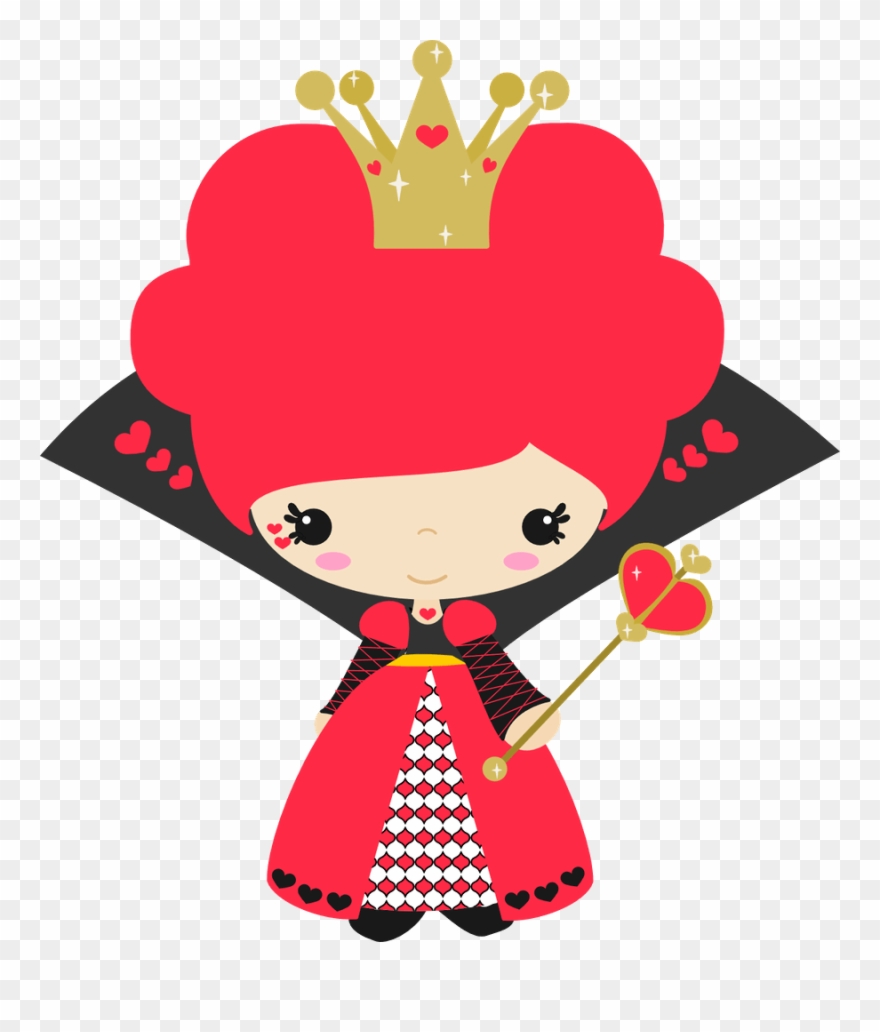 Alice In Wonderland Queen Of Hearts Clip Art - Png Download
