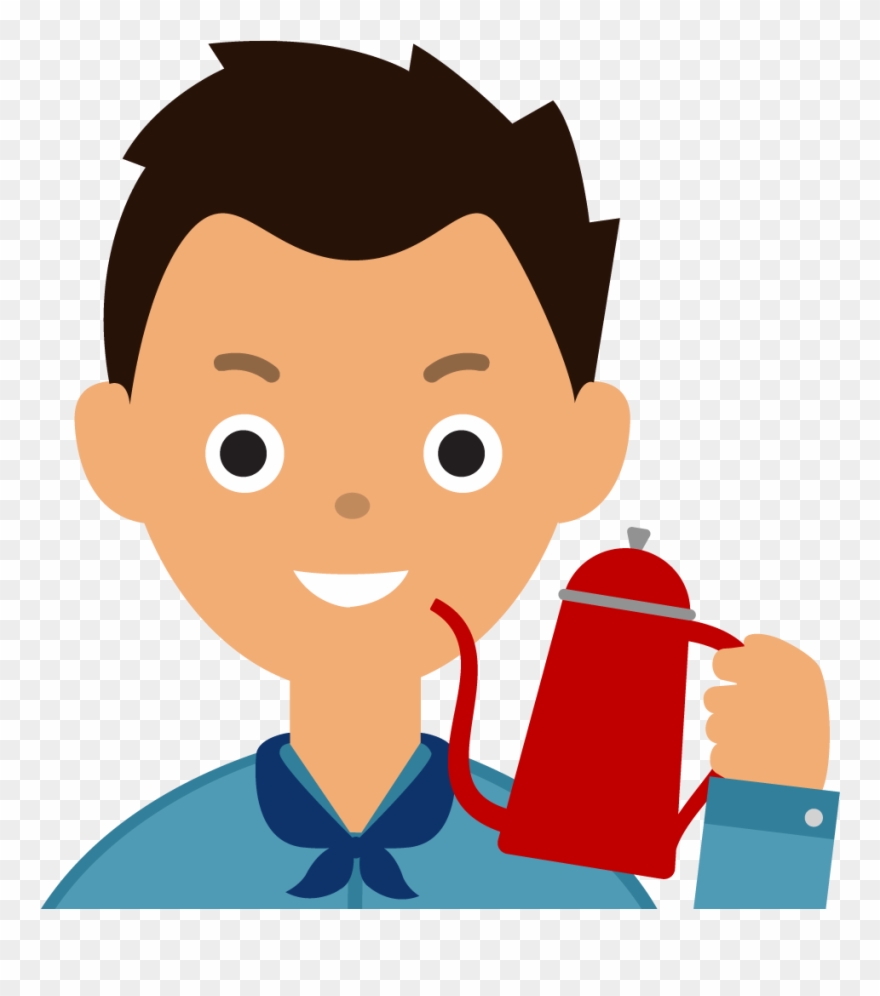 Coffee Shop Clerk Clipart