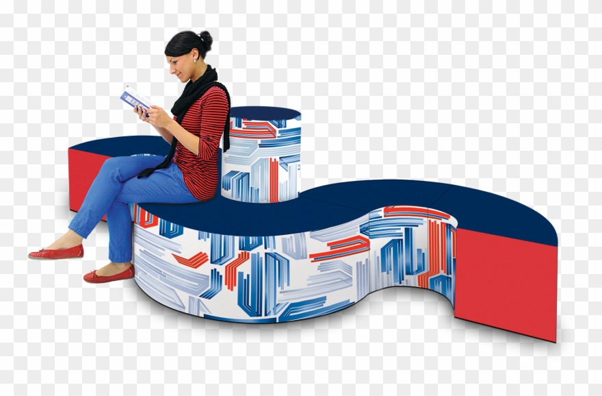 Foam Seating Arrangement W/ Prints Clipart