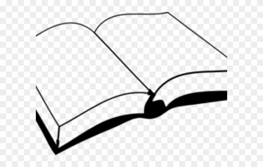Black And White Book Clipart - Png Download