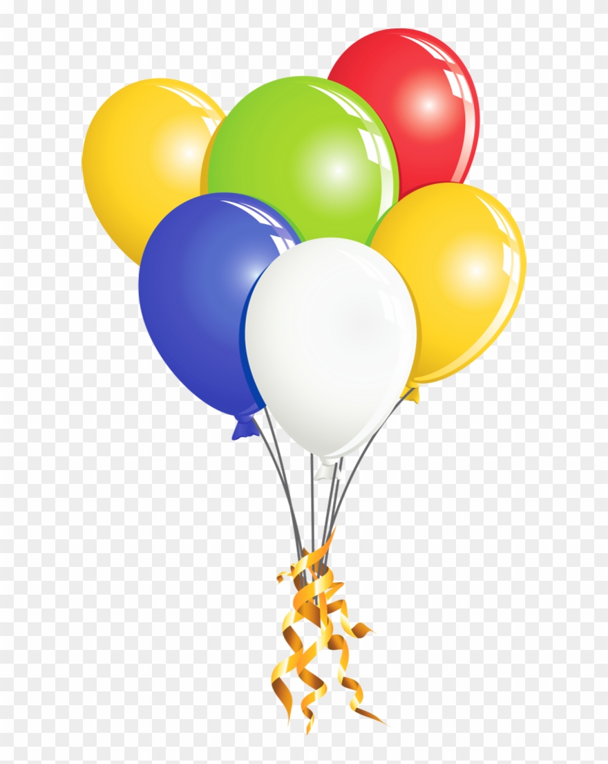 Clipart Of Multi, Seven And Balloon - Png Download