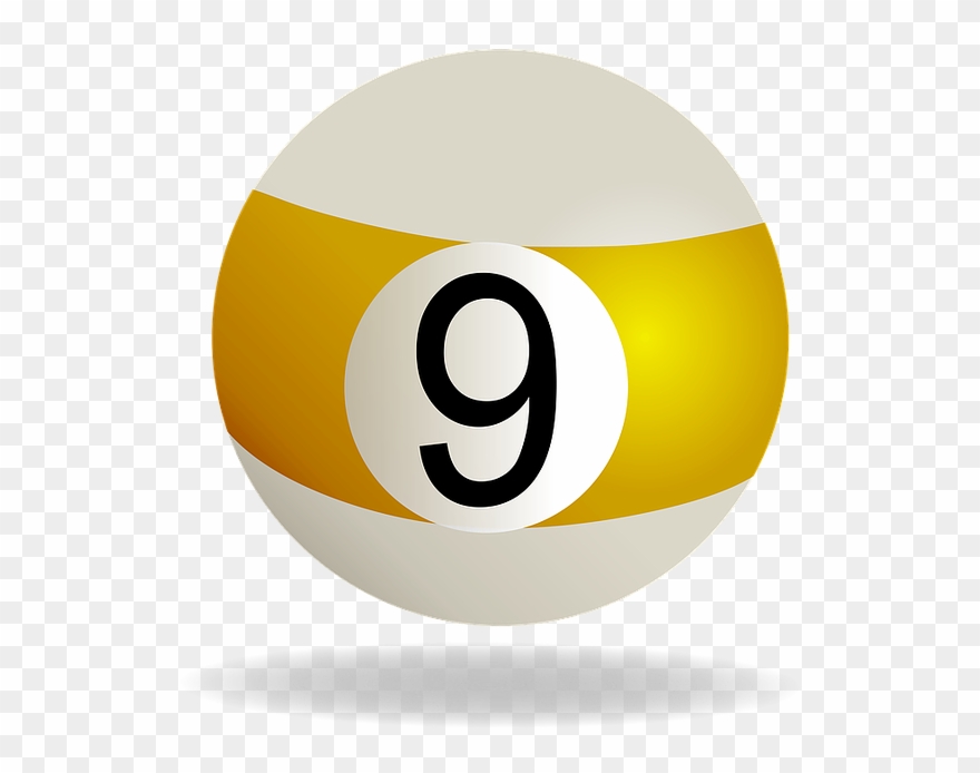 Free Photo Billiard Ball Striped Yellow 9 Yellow Billiard Clipart