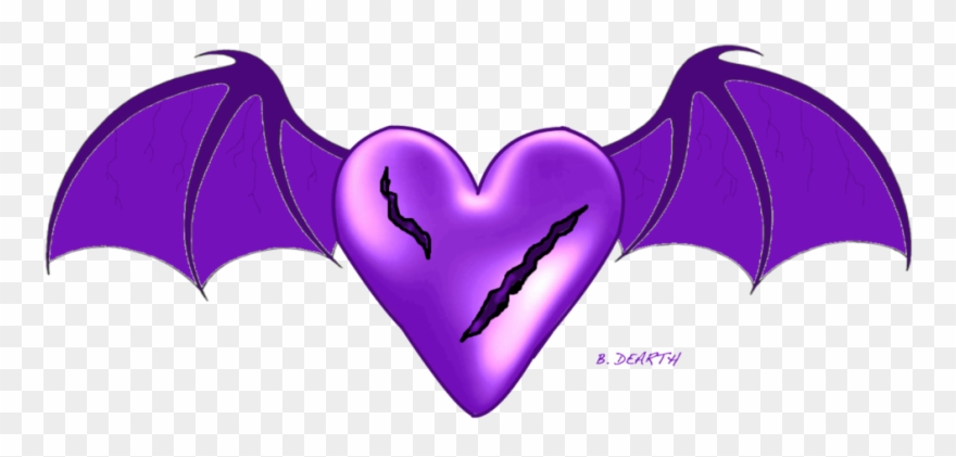 Scared Winged Heart T-shirt Clipart
